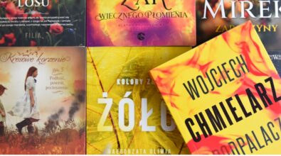 Na zdjęciu widoczny jest kolaż okładek książek o różnorodnej tematyce i kolorystyce. Publikacje ułożone są obok siebie, tworząc atrakcyjną wizualnie kompozycję. Na dole grafiki znajdują się logotypy Narodowego Programu Rozwoju Czytelnictwa 2.0, Ministerstwa Kultury i Dziedzictwa Narodowego oraz Biblioteki Narodowej. Zdjęcie promuje literaturę i działania wspierające rozwój czytelnictwa.