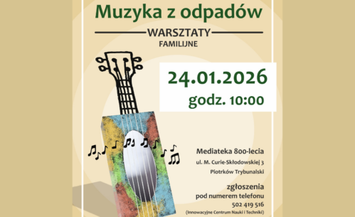Plakat promujący warsztaty.