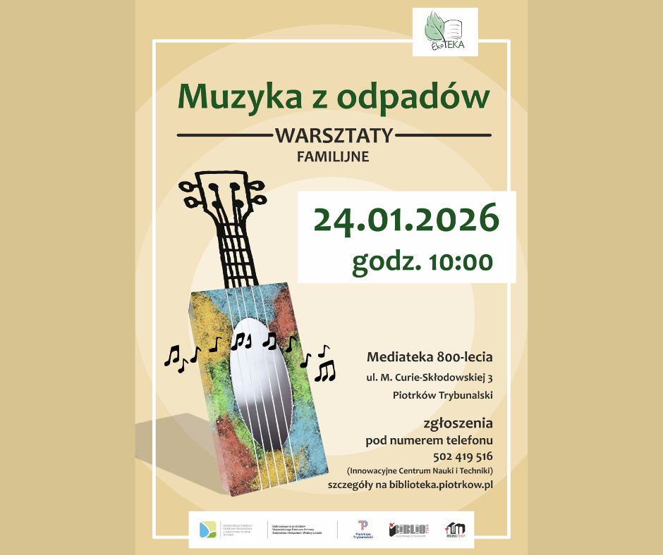 Plakat promujący warsztaty.