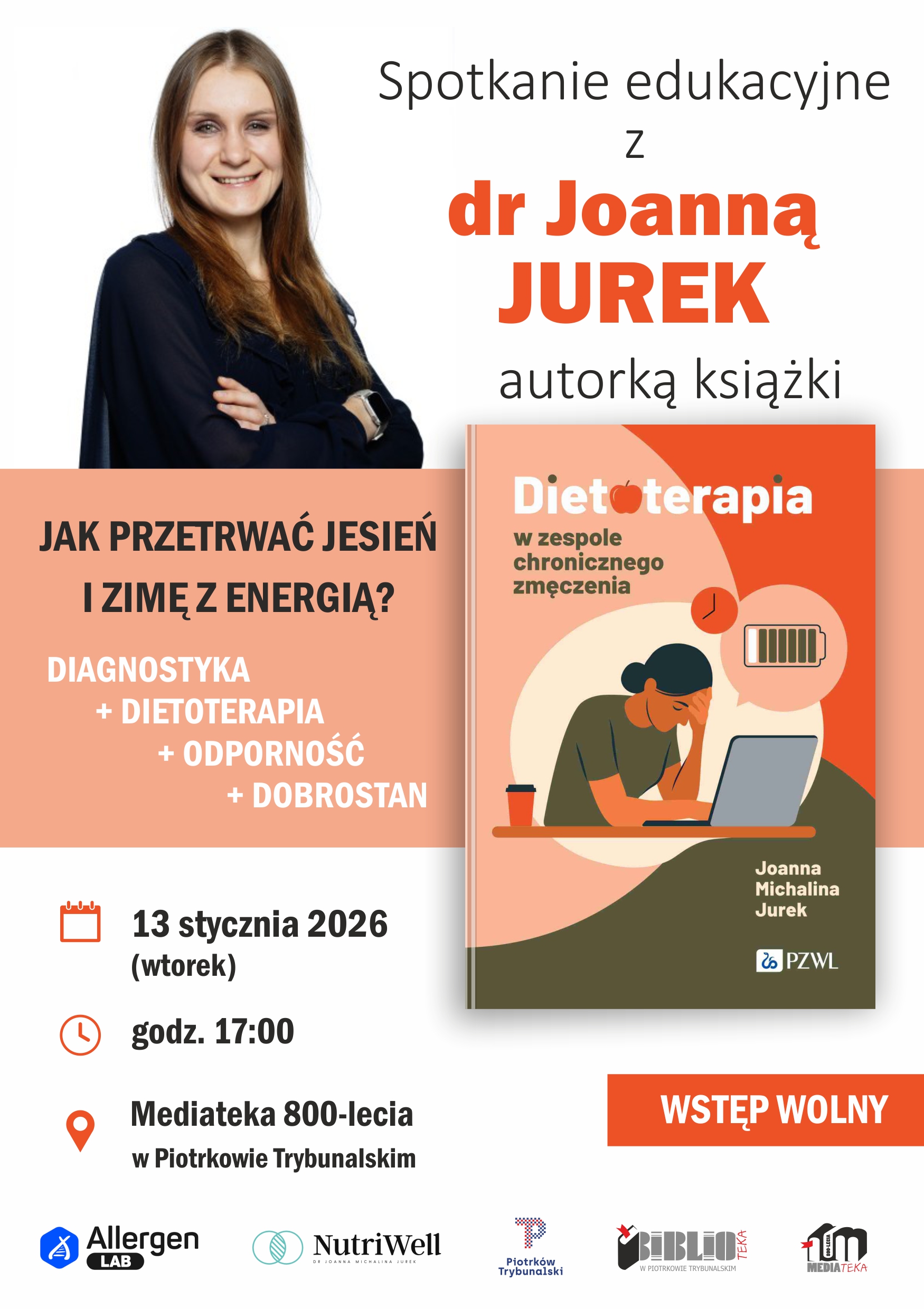 Miniatura: Zdrowie pod lupą nauki: Spotkanie z dr Joanną Jurek w piotrkowskiej Mediatece