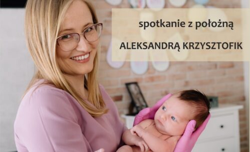 Grafika promująca spotkanie pod hasłem „Świadome rodzicielstwo”. Na zdjęciu widoczna jest uśmiechnięta kobieta w różowym stroju medycznym i rękawiczkach, trzymająca na rękach noworodka, w jasnym, przyjaznym wnętrzu. Na grafice umieszczono informacje tekstowe: „Spotkanie z położną Aleksandrą Krzysztofik”, data 10.02.2026, godzina 17:00–19:00 oraz informację o zapisach pod numerem telefonu 502 419 334. W dolnej części widoczny jest napis „Mediateka 800-lecia w Piotrkowie Trybunalskim” oraz logotypy Miasta Piotrkowa Trybunalskiego, Biblioteki w Piotrkowie Trybunalskim i Mediateki.
