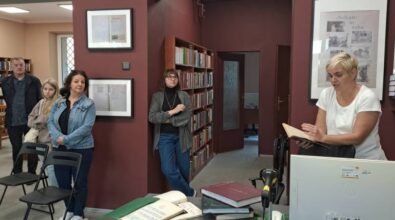 Wyjazd studyjny bibliotekarzy z Piotrkowa i powiatu piotrkowskiego do Łodzi.