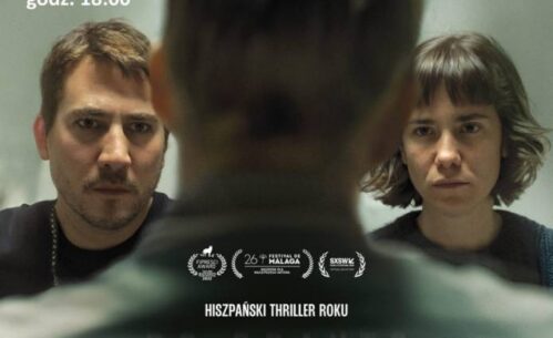 Plakat promujący seans w kinie PIKSEL.