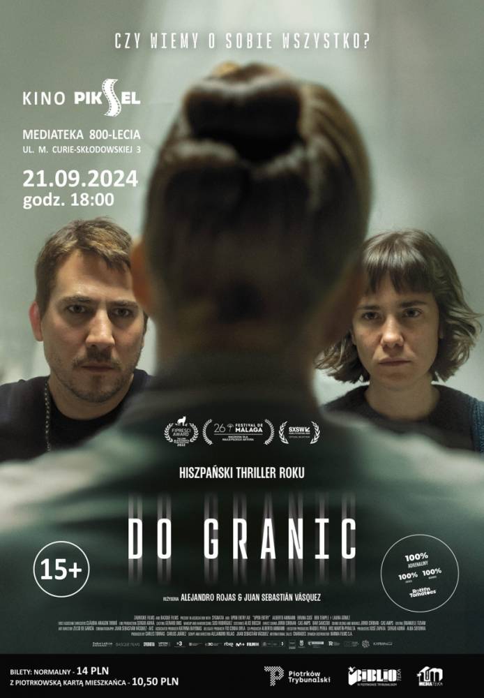 Plakat promujący seans w kinie PIKSEL.