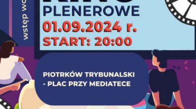 Plakat informujący, że 1 września (niedziela) o godz. 20:00 w kinie plenerowym amerykański komediodramat “Green Book” w reżyserii Petera Farrelly’ego. Przyjdź i spędź wieczór pod gwiazdami, oglądając wyjątkowy film w miłej atmosferze. Plac przy Mediatece 800-lecia. Wstęp wolny! Do zobaczenia!
